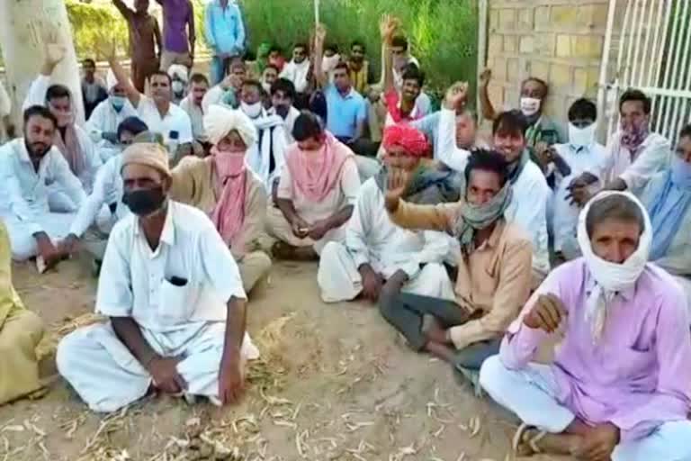 जैसलमेर में किसानों का धरना, जैसलमेर न्यूज, Jaisalmer news, Farmers protest in Jaisalmer