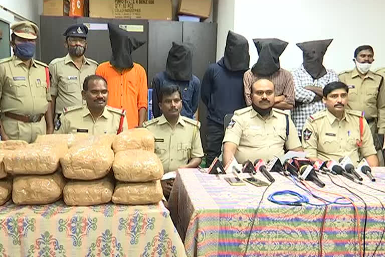 ganja load caught in kurnool