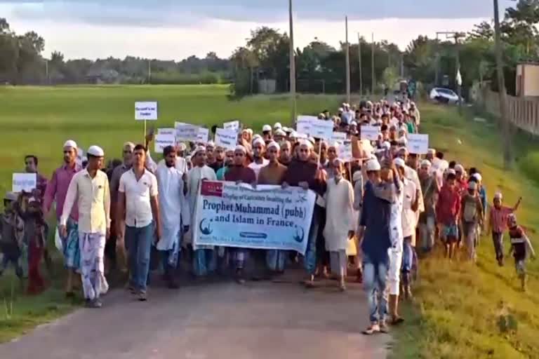 PROTEST AGAINST FRANCE PRESIDENT