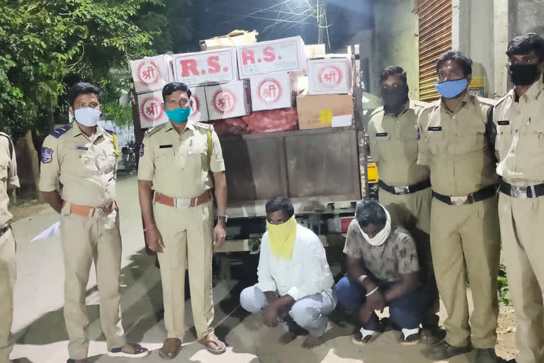 black jaggery seized by manthani excise police in peddapalli district