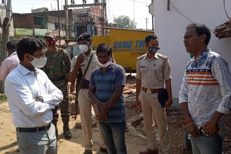 SDM sealed potato godown in chaibasa