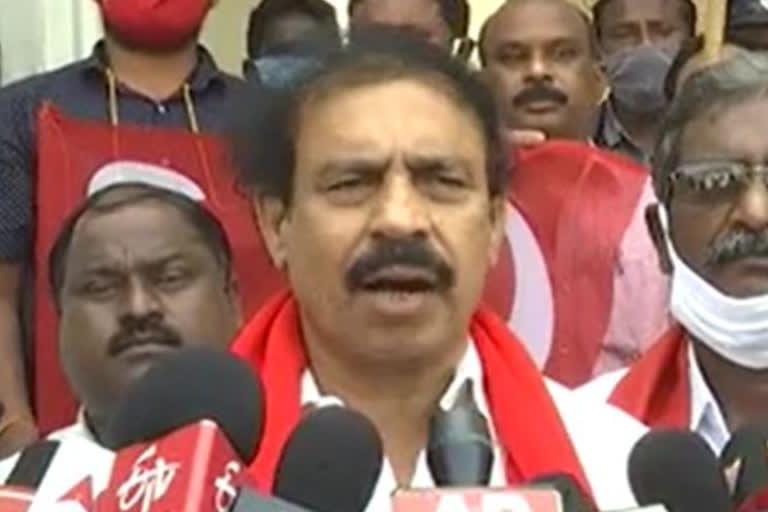 cpi ramakrishna slams ycp govt