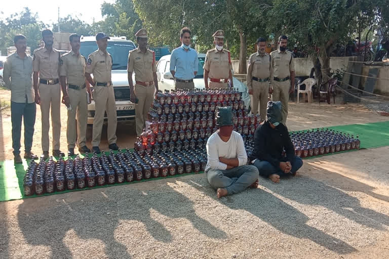 police seized illegal liquor