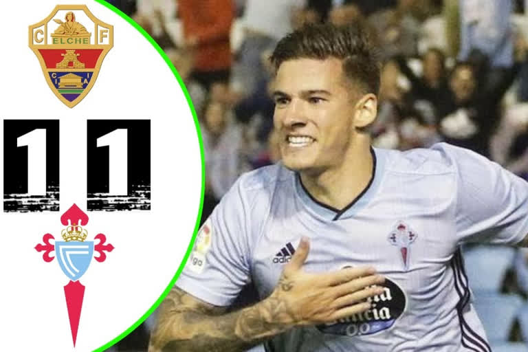 Celta held 1-1 at Elche