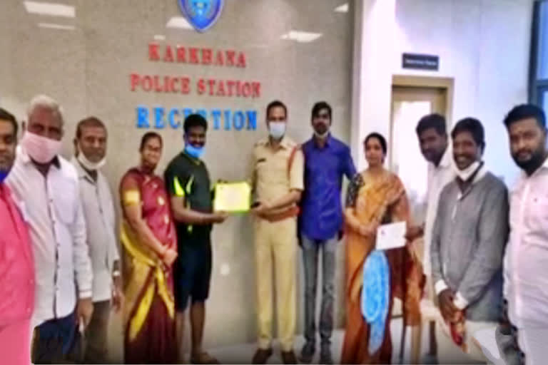 blood donation camp at  Karkhana police station, hyderabad