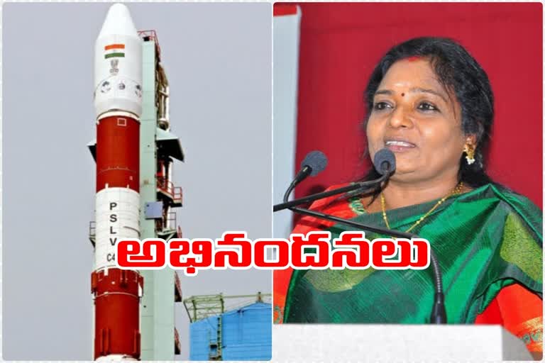 governor tamilisai wishes to isro