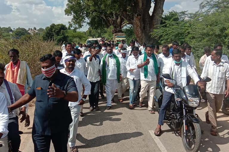 MLA M.Thippeswamy padayatra