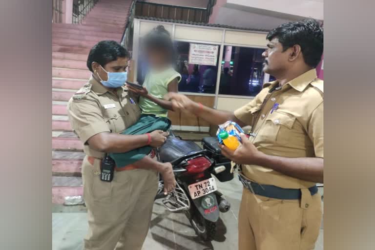 inspector mahalakshmi rescued child