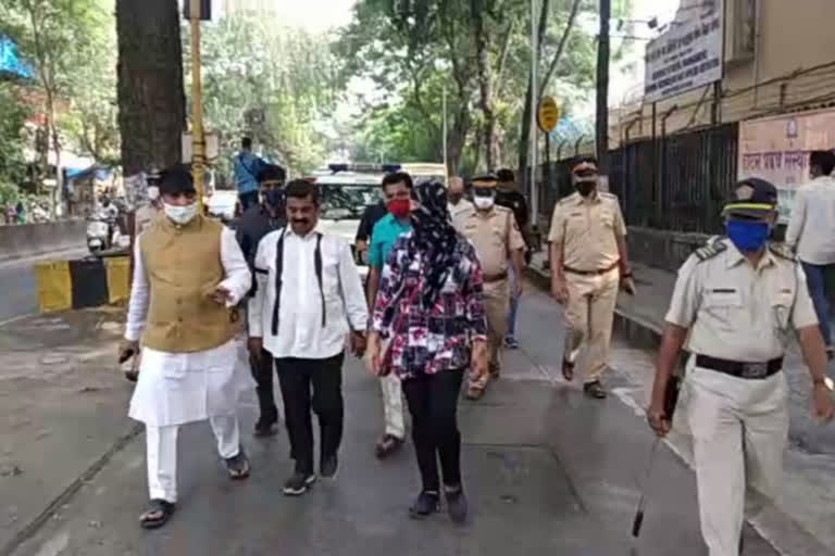 Ram Kadams walk from Khar to Siddhivinayak in support of Arnab Goswami