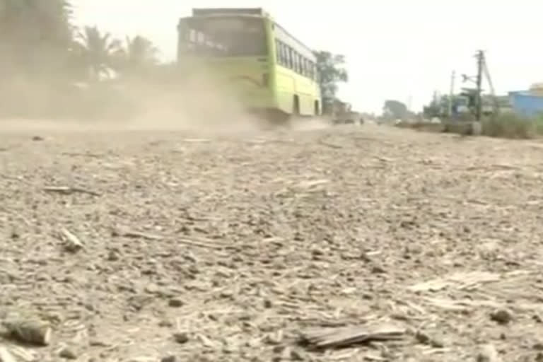 Public demand for repair of worsened State Highway in Athani