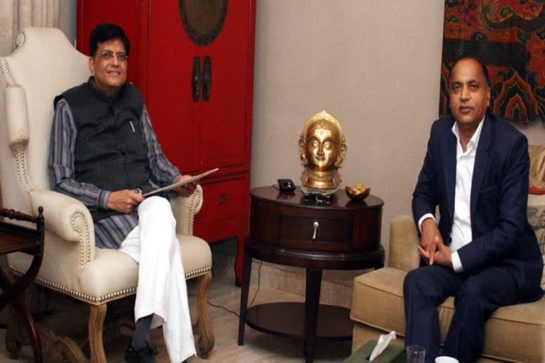 Jairam Thakur meets Piyush Goyal