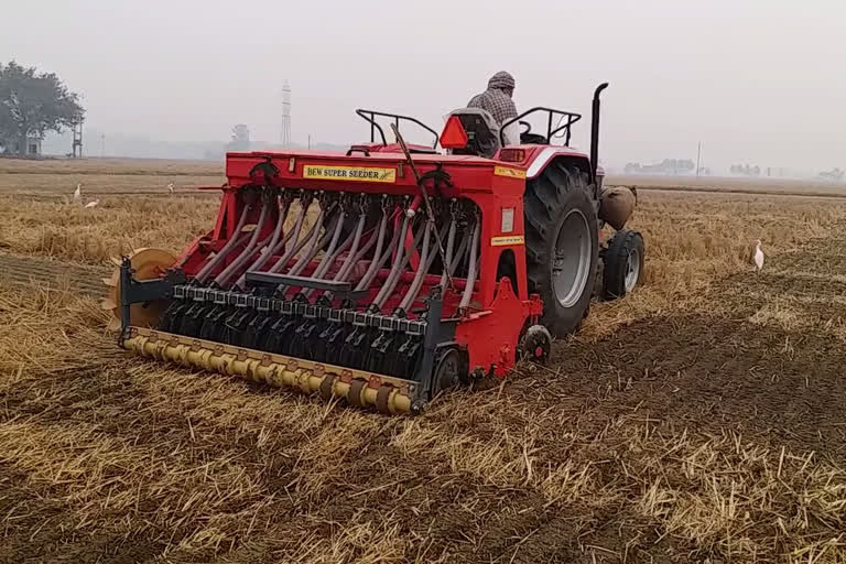 agriculture department gave subsidy on super seeder equipment for crop residue management