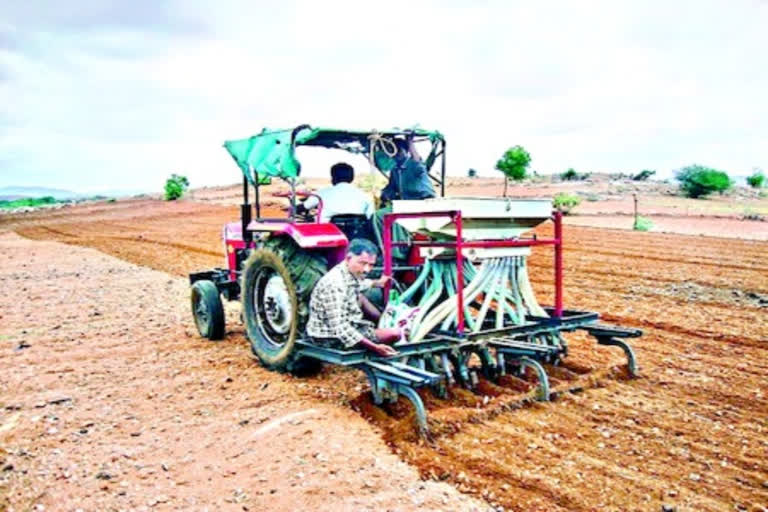 using tractor for farming