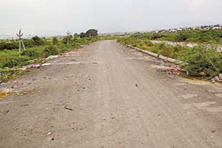 Bypass road construction work