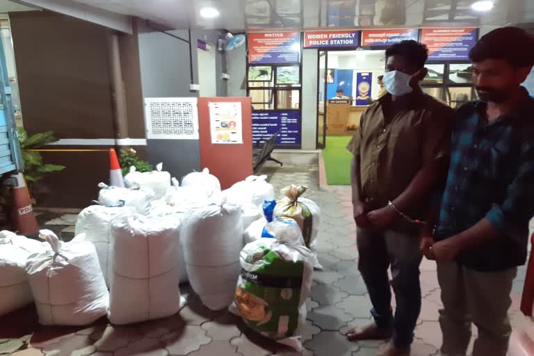 പാലക്കാട്  palakkad  andhra  cannabis  cannabis dealer  cannabis dealer arrested  ആന്ധ്ര  മുഖ്യ കഞ്ചാവ് വ്യാപാരി  കഞ്ചാവ് വ്യാപാരി പിടിയിൽ  വാഹന പരിശോധന  vehicle inspection  മഞ്ഞക്കുളം പള്ളി  manjakkulam church  vishakhapattanam  വിശാഖപട്ടണം