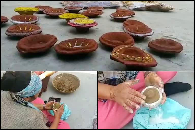 cow dung lamps in Kullu