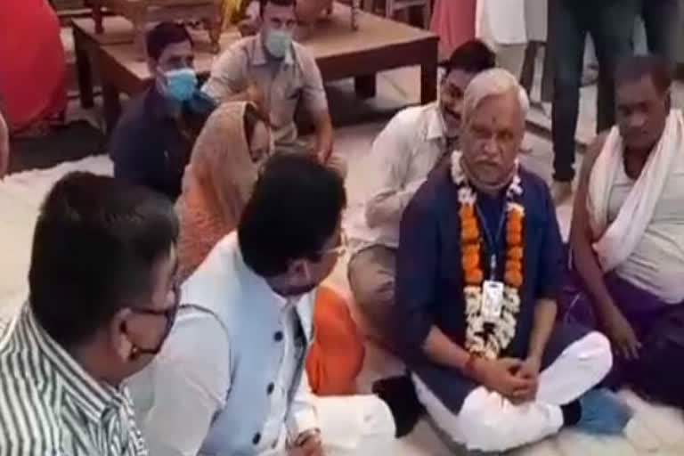 Prabhat Jha arrived to worship Mahakal in ujjain