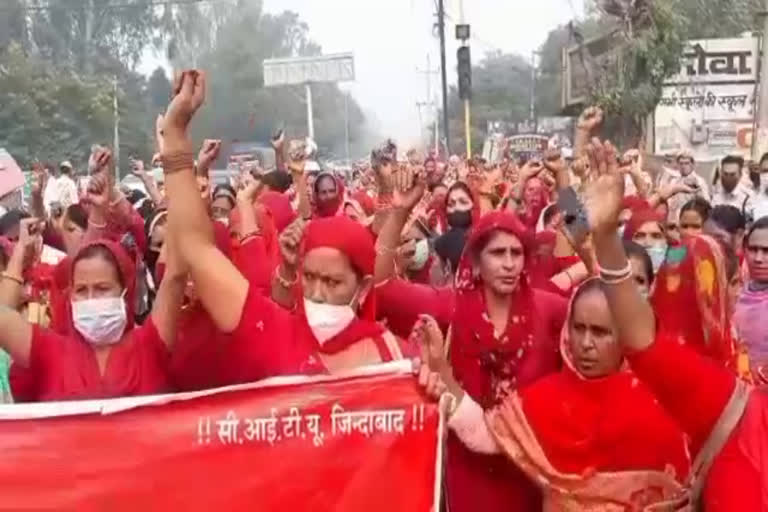 asha workers protest in sirsa