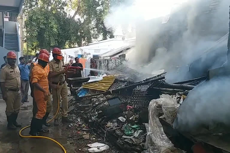 house burned down with electric shock