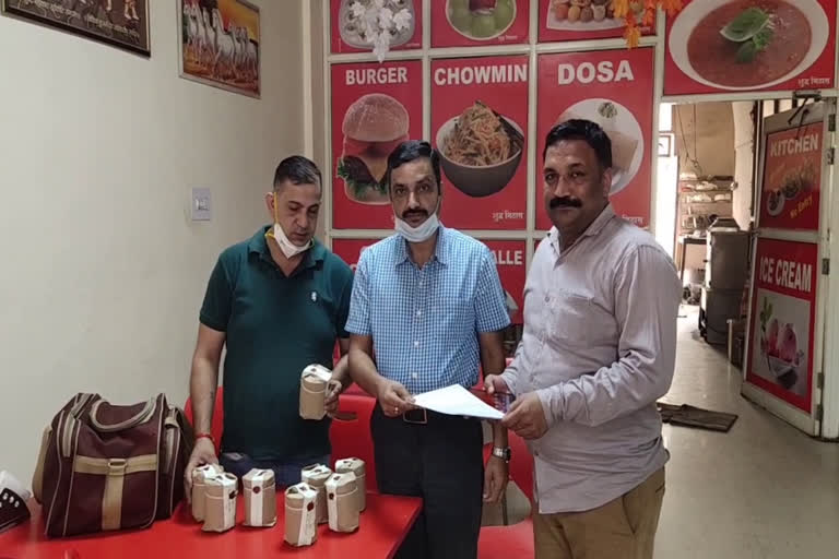 district food and safety department take samples from four sweets shops in Ganaur