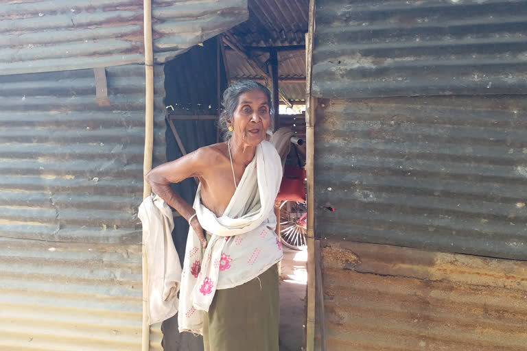 An old woman has spent her days in poor home in Morigaon