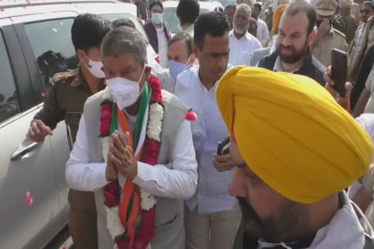 Harish Rawat welcomed at Jalandhar