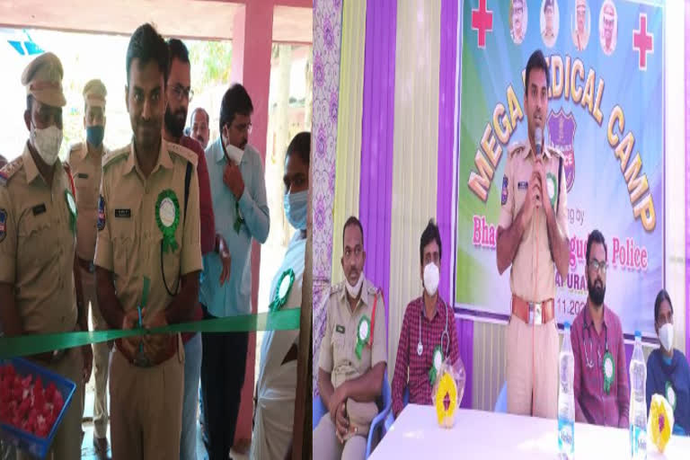 Police department mega health camp started in Gondigudem