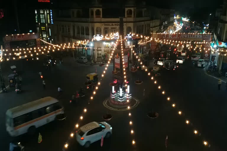 Colorful lights illuminate jaipur, लाइटों से रोशन जयपुर