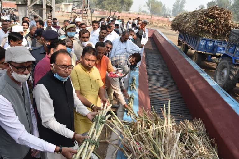 Banwari Lal inaugurated 33rd Crushing Season of Sugar Mill Jind