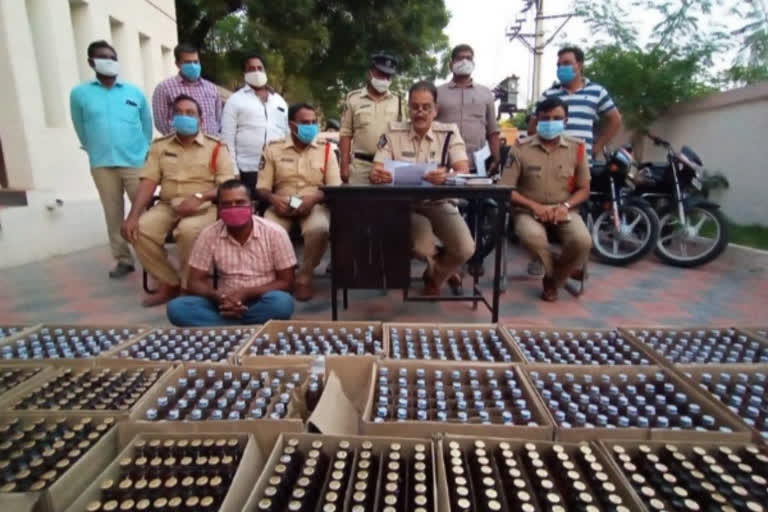 police arrested two Accused in liquor smuggling