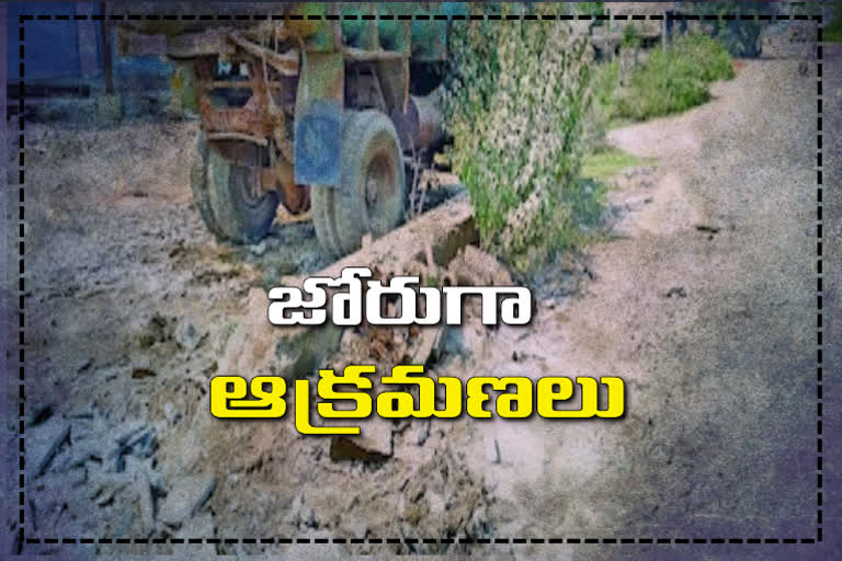 The culverts in Vikarabad district are under occupation