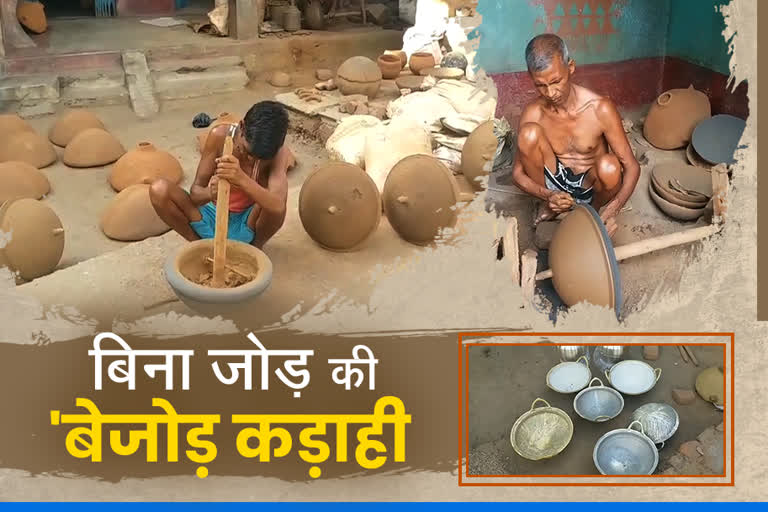 Hazaribag artisans make woks from scrap brass