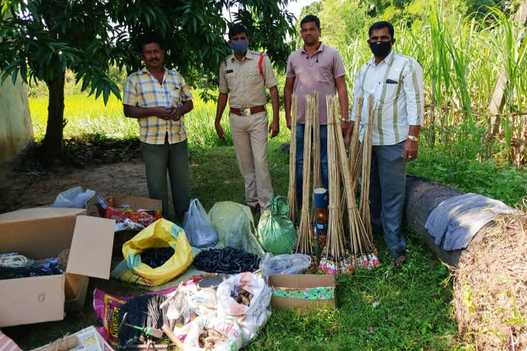 Police raided blasting material  manufacturing plant