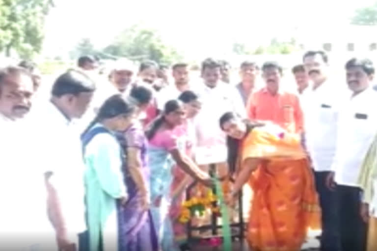 grain purchasing center at turpu gudem in suryapet district