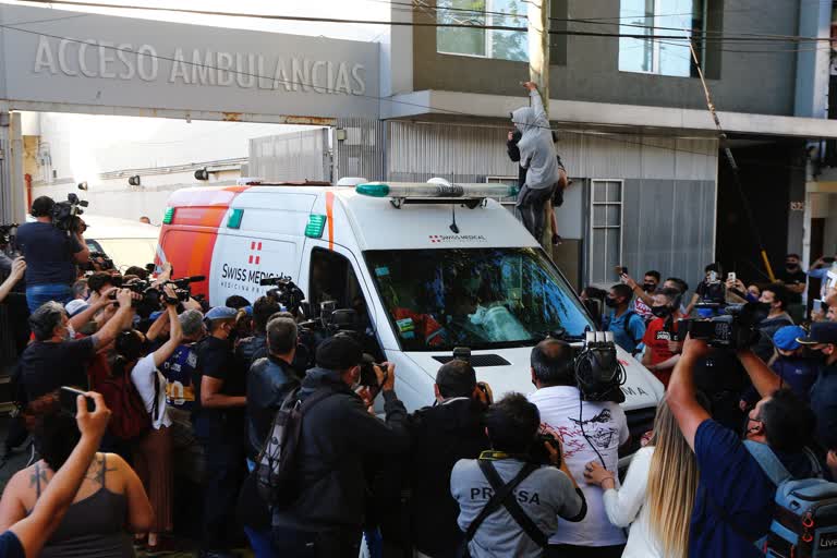 Diego Maradona leaves hospital following brain surgery