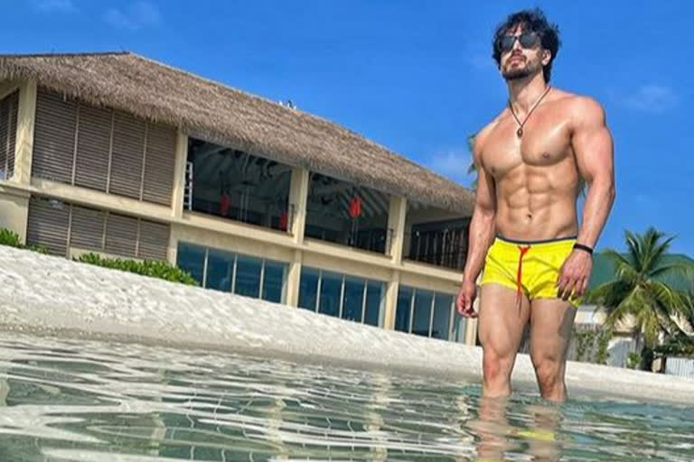 Tiger Shroff yellow pants