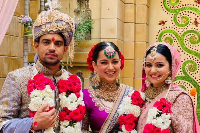 kangana ranaut brother wedding