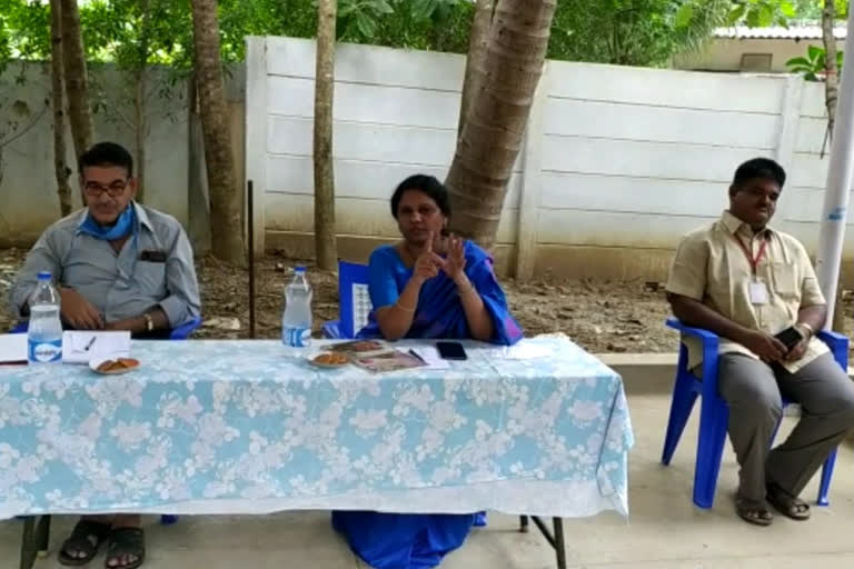 Postmaster General Shri Lata inspected the pellakuru post office