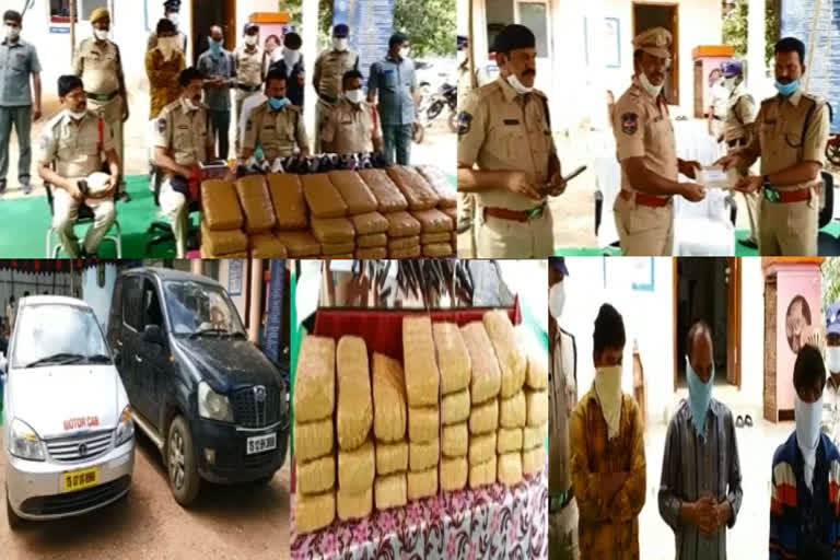 Checks at Jamandalapally -60 kg of cannabis seized, three arrested