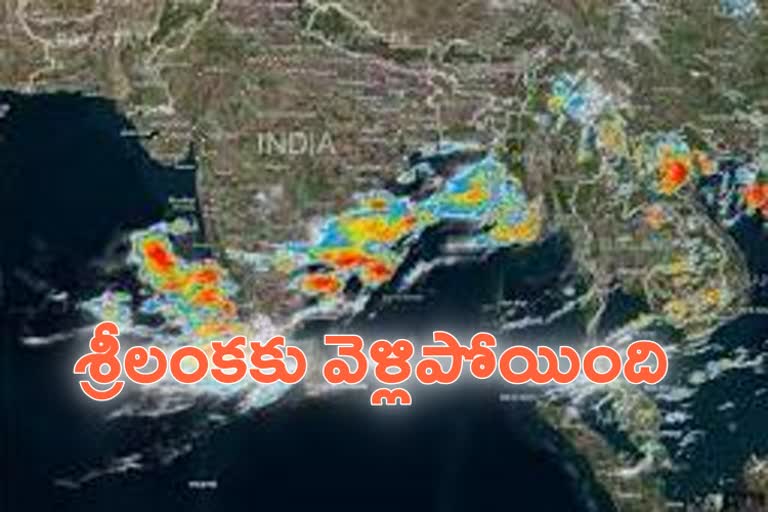 Lightweight rains in telangana with surface basin in west bay of bengal