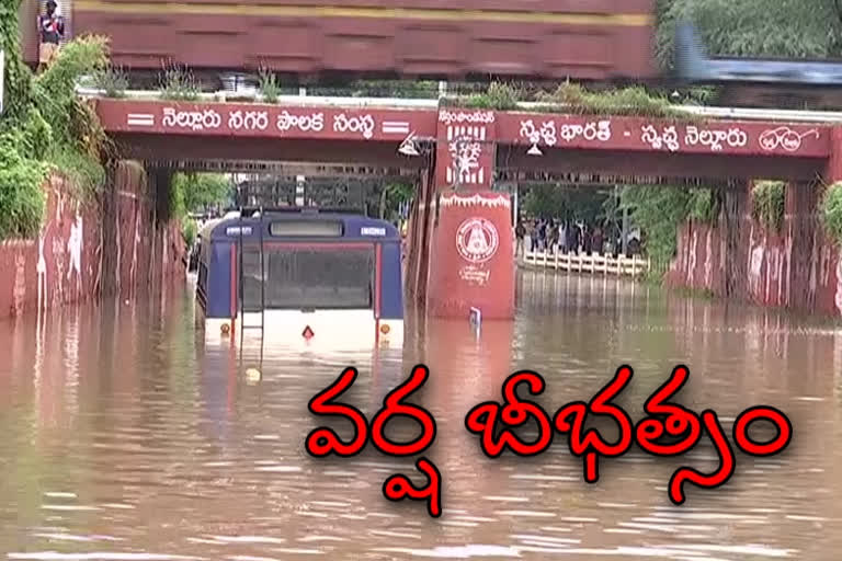 నెల్లూరులో కురుస్తున్న భారీ వర్షాలు