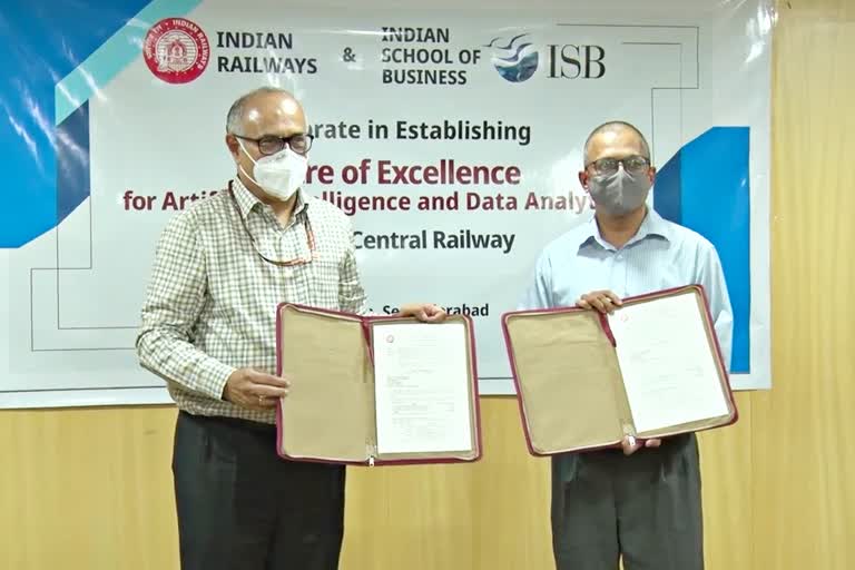 south central railway mou with indian school of business for data analysis