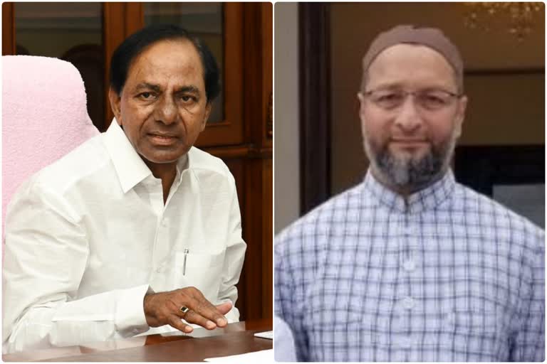 aimim president asaduddin owaisi meet with cm kcr in pragathi bhavan