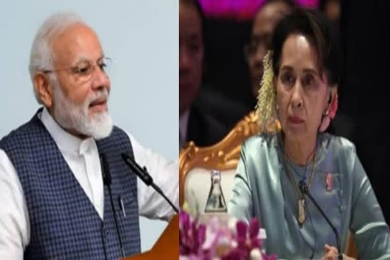 PM Modi congratulates Myanmar's Aung San Suu Kyi over her party's election win