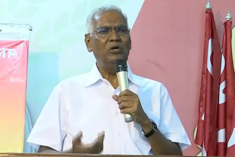 Congress should be self-critical: CPI general secretory D Raja