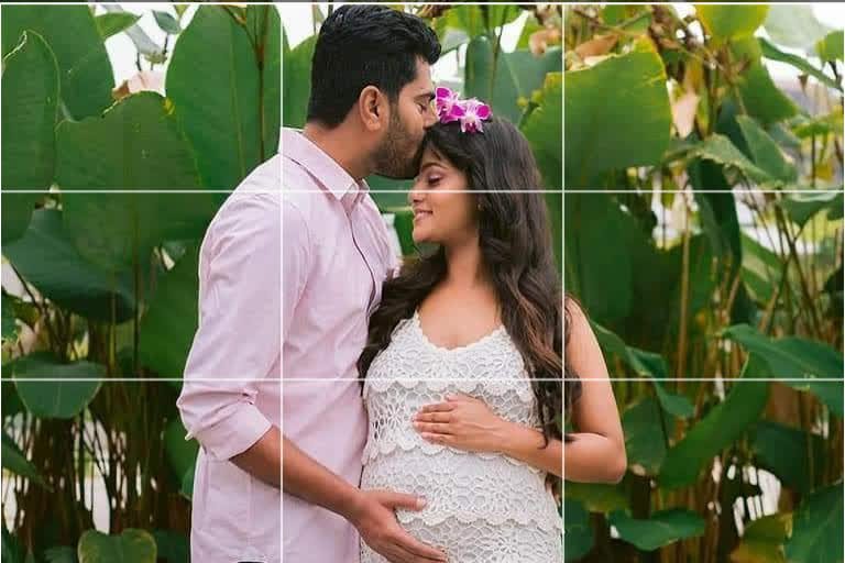 Actress Mayuri Pregnancy Photoshoot with Husband