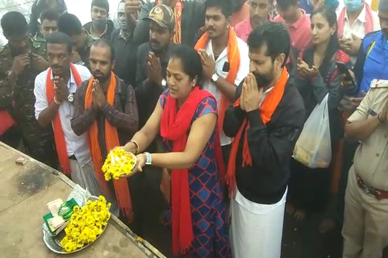 CT ravi visits to deviramm hills during diwali occasion