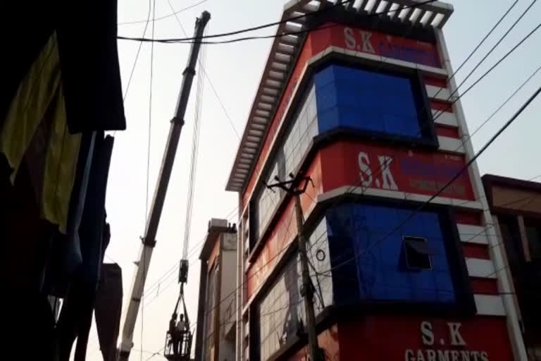 three storey building tilted due to water leakage in rewari