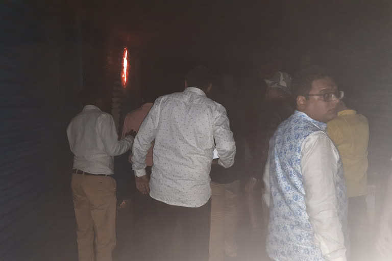 Flames rise from closed shop in Jamshedpur