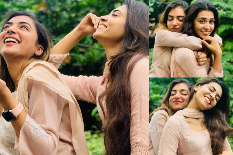 actress nazriya diwali celebration with alphonse puthren wife aleena  നസ്രിയയുടെ ദീപാവലി ആഘോഷം  നസ്രിയ അലീന ദീപാവലി ആഘോഷം  നസ്രിയ സിനിമകള്‍  നസ്രിയ നസീം വാര്‍ത്തകള്‍  actress nazriya diwali celebration  nazriya diwali celebration  nazriya alphonse puthren wife aleena